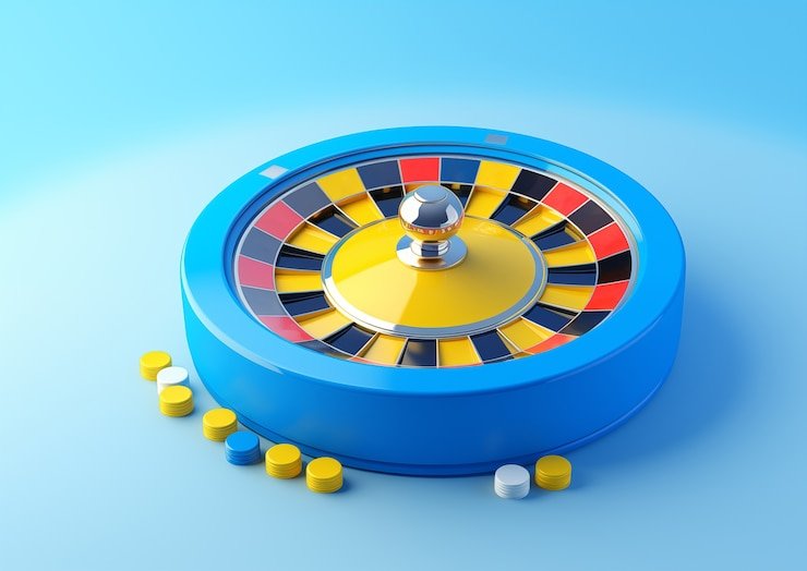 Antarmuka permainan bandar poker di mpored slot dengan kartu dan chip